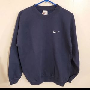 Vintage 90s y2k Nike Sweatshirt blue M usa